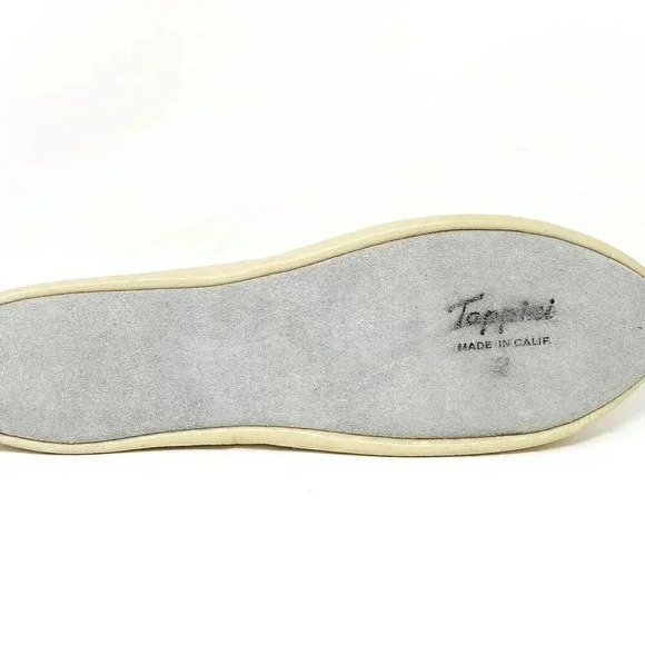 Vintage Tan Leather Boho Chic Elf Slides Size 7 Pointed Toe Summer Flats Slipper - Picture 5 of 6